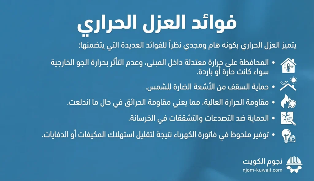 فوائد العزل الحراري