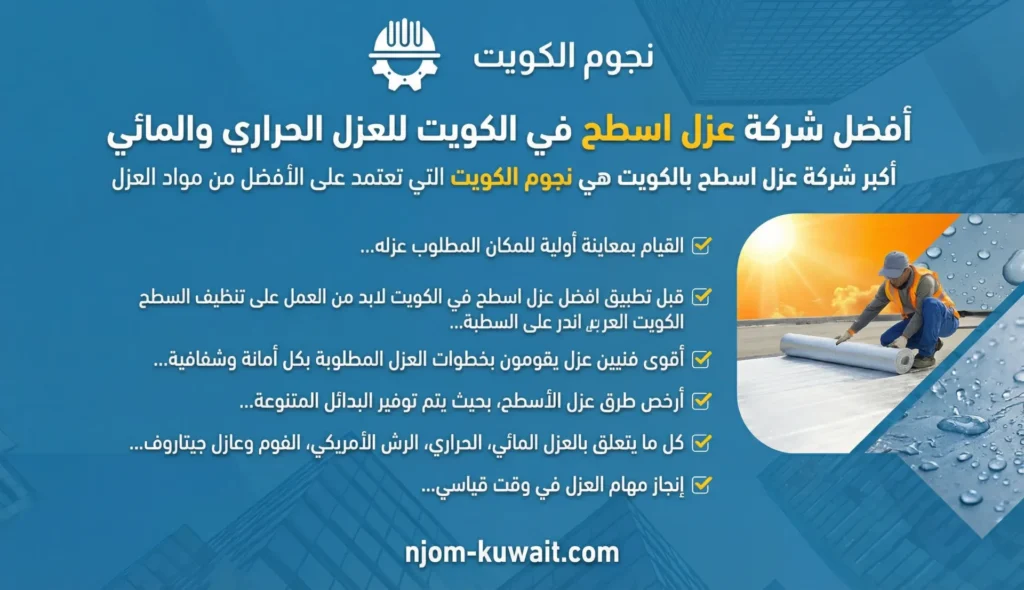 أفضل شركة عزل اسطح في الكويت للعزل الحراري والمائي